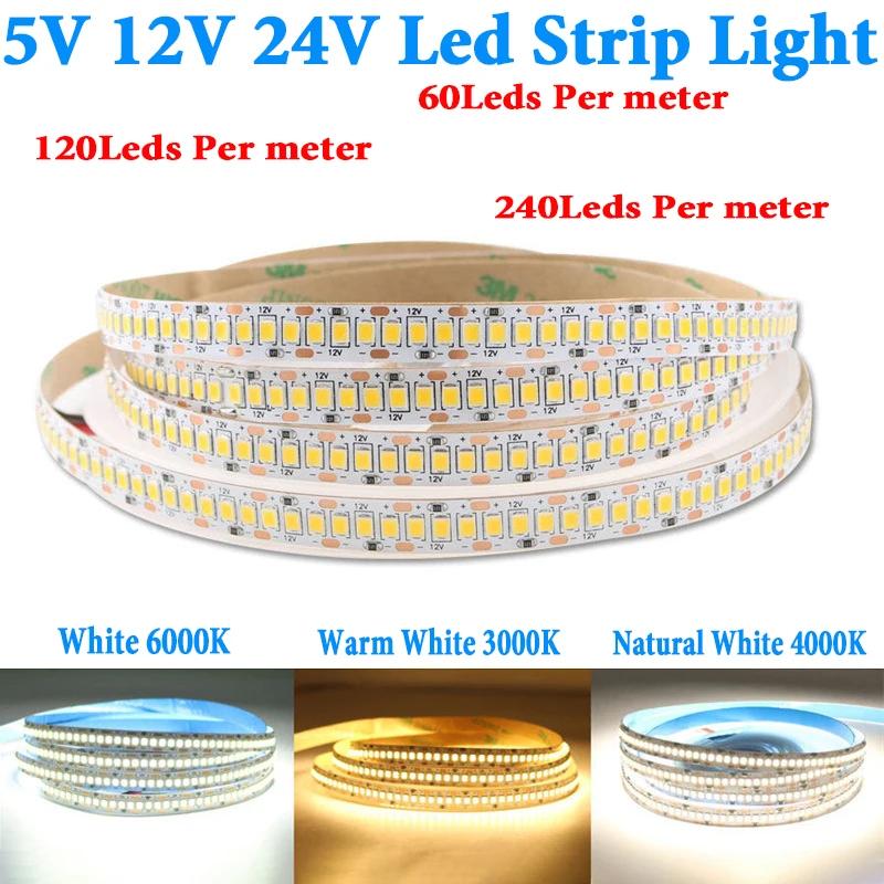  LED Ʈ Ʈ,  LED Ʈ  Ʈ Ʈ, 5V, 12V, 24V, PC SMD 2835, 120led/M, 240led/M